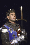 Actor Kevin Kline in a scene fr. the New York Shakespeare Festival production of the play "Henry V" at the Delacorte Theatre in Central Park. (New York)