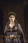 Actress Mary Elizabeth Mastrantonio in a publicity shot for the New York Shakespeare Festival production of the play "Henry V" at the Delacorte Theatre in Central Park. (New York)