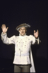 Actor George N. Martin in a scene fr. the New York Shakespeare Festival production of the play "Henry V" at the Delacorte Theatre in Central Park. (New York)