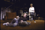 Actors William Hurt & Judith Ivey in a scene fr. the Broadway  play "Hurlyburly." (New York)