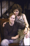 Actors William Hurt & Sigourney Weaver  in a publicity shot for the Broadway play "Hurlyburly." (New York)