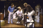 Actors (L-R) Harvey Keitel, Judith Ivey & William Hurt in a scene fr. the Broadway play "Hurlyburly." (New York)