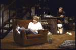 Actors Judith Ivey & William Hurt in a scene fr. the Broadway  play "Hurlyburly." (New York)