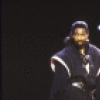 Actor Denzel Washington in a scene from the New York Shakespeare Festival production of the play "Richard III" at the Delacorte Theatre in Central Park (New York)