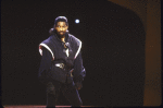 Actor Denzel Washington in a scene from the New York Shakespeare Festival production of the play "Richard III" at the Delacorte Theatre in Central Park (New York)