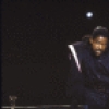 Actor Denzel Washington in a scene from the New York Shakespeare Festival production of the play "Richard III" at the Delacorte Theatre in Central Park (New York)