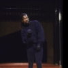 Actor Denzel Washington in a scene from the New York Shakespeare Festival production of the play "Richard III" at the Delacorte Theatre in Central Park (New York)