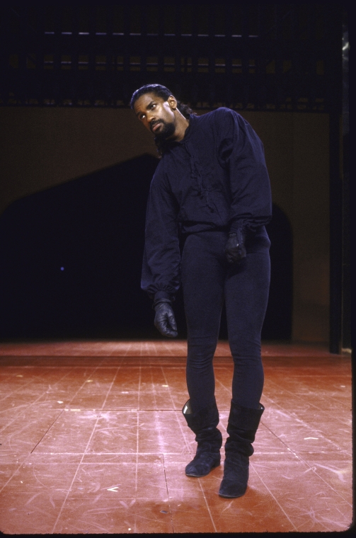 Actor Denzel Washington in a scene from the New York Shakespeare