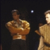 Actors (L-2L) Jeffrey Nordling and Daniel Davis with cast members in a scene from the New York Shakespeare Festival production of the play "Richard III" at the Delacorte Theatre in Central Park (New York)