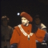 Actors (L-R) Jesse Bernstein and Denzel Washington with cast members in a scene from the New York Shakespeare Festival production of the play "Richard III" at the Delacorte Theatre in Central Park (New York)