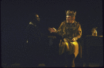 Actors (L-R) Joe Morton and Kevin Conway in a scene from the New York Shakespeare Festival production of the play "King John" at the Delacorte Theatre in Central Park (New York)