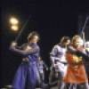 Actors (front, L and 2L) Michael Louden and Kevin Conway with cast members in a scene from the New York Shakespeare Festival production of the play "King John" at the Delacorte Theatre in Central Park (New York)