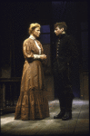 Actors Sally-Jane Heit and Brian Zoldessy in a scene from the Broadway play "The World of Sholom Aleichem." (New York)