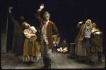 Actors (L-R) Harris Laskawy, Renee Lippin, Jack Gilford, Mark Margolis, David Lang, Sally-Jane Heit and Mitchell Jason in a scene from the Broadway play "The World of Sholom Aleichem." (New York)