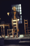 Actor Milo O'Shea in a scene from the Broadway production of the play "A Touch of the Poet" (New York)