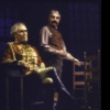 Actors (L-R) Jason Robards and Milo O'Shea in a scene from the Broadway production of the play "A Touch of the Poet" (New York)