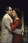 Actors Robert Klein and Jane Alexander in a scene from the Lincoln Center Theater production of the play "The Sisters Rosensweig" (New York)