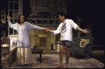 Actors Frances McDormand and John Vickery in a scene from the Lincoln Center Theater production of the play "The Sisters Rosensweig" (New York)