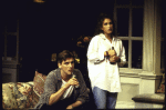 Actors Patrick Fitzgerald and Julie Dretzin in a scene from the Lincoln Center Theater production of the play "The Sisters Rosensweig" (New York)