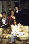 Actors (standing) Patrick Fitzgerald, Jane Alexander and John Vickery with Julie Dretzin (seated) in a publicity shot for the Lincoln Center Theater production of the play "The Sisters Rosensweig" (New York)