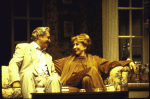 Actors Hal Linden and Michael Learned in a scene from the replacement cast of the Broadway production of the play "The Sisters Rosensweig" (New York)