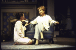 Actresses (L-R) Amy Ryan and Michael Learned in a scene from the replacement cast of the Broadway production of the play "The Sisters Rosensweig" (New York)