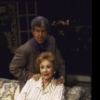 Actors Tony Roberts and Michael Learned in a scene from the replacement cast of the Broadway production of the play "The Sisters Rosensweig" (New York)
