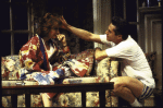 Actors Jennifer Harmon and Tom Hewitt in a scene from the replacement cast of the Broadway production of the play "The Sisters Rosensweig" (New York)