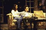 Actors Amy Ryan and Brian F. O'Byrne in a scene from the replacement cast of the Broadway production of the play "The Sisters Rosensweig" (New York)