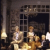 Actors (L-R) Tony Roberts, Deborah Rush, Michael Learned, Rex Robbins, Amy Ryan, Brian F. O'Byrne, Tom Hewitt and Joanne Camp in a company shot from the replacement cast of the Broadway production of the play "The Sisters Rosensweig" (New York)