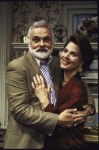 Actors Mariette Hartley and Charles Cioffi in a publicty shot for touring production of the play "The Sisters Rosensweig" (Norfolk)