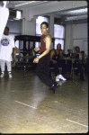 Actor Gregory Hines (C) w. cast members in a rehearsal shot fr. the Broadway musical "Jelly's Last Jam." (New York)