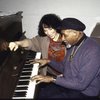 Lyricist Susan Birkenhead & composer Luther Henderson in a rehearsal shot fr. the Broadway musical "Jelly's Last Jam." (New York)