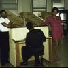 Actors (L-R)  Tonya Pinkins, Gregory Hines & Stanley Wayne Mathis in a rehearsal shot fr. the Broadway musical "Jelly's Last Jam." (New York)