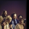 Director Paul Sills (C) with cast in a publicity shot for the Broadway entertainment "Ovid's Metamorphoses" (New York)