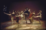 Actors (L-R) Penny White, Paula Kelly, Mary Frann, Avery Schreiber, Valerie Harper and Regina Baff in a scene from the Broadway entertainment "Ovid's Metamorphoses" (New York)