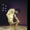Actors Paul Sand and Paula Kelly in a scene from the Broadway entertainment "Ovid's Metamorphoses" (New York)