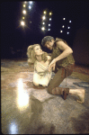 Actors Richard Schaal and Mary Frann in a scene from the Broadway entertainment "Ovid's Metamorphoses" (New York)