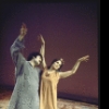 Actors Avery Schreiber and Valerie Harper in a scene from the Broadway entertainment "Ovid's Metamorphoses" (New York)