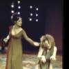 Actresses (L-R) Valerie Harper and Regina Baff in a scene from the Broadway entertainment "Ovid's Metamorphoses" (New York)