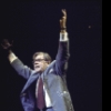 Actor Pat Hingle in a scene from the Broadway musical "The Selling Of The President" (New York)