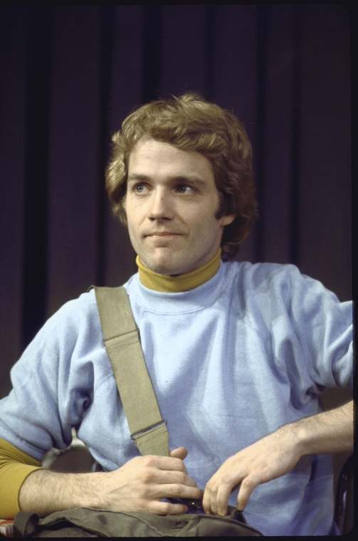 Actor David Huffman in a scene from the Off-Broadway play 