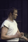 Actor Brad Sullivan in a scene from the Off-Broadway play "Small Craft Warnings" (New York)