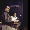 Actors (L-R) John David Kees and Gene Fanning in a scene from the Off-Broadway play "Small Craft Warnings" (New York)