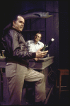 Actors (L-R) John David Kees and Gene Fanning in a scene from the Off-Broadway play "Small Craft Warnings" (New York)