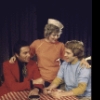 Actors (L-R) Alan Mixon, Helena Carroll and David Huffman in a scene from the Off-Broadway play "Small Craft Warnings" (New York)