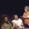 Actors (L-R) Cherry Davis, Brad Sullivan, Helena Carroll, Gene Fanning and David Hooks in a scene from the Off-Broadway play "Small Craft Warnings" (New York)