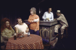 Actors (L-R) Cherry Davis, Brad Sullivan, Helena Carroll, Gene Fanning and David Hooks in a scene from the Off-Broadway play "Small Craft Warnings" (New York)