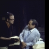 (L-R) Director Richard Altman with playwright Tennessee Williams in a publicity shot from the Off-Broadway play "Small Craft Warnings" (New York)