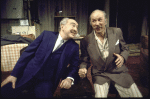 Actors (L-R) Sam Levene & Jack Albertson in a scene fr. the Broadway play "The Sunshine Boys." (New York)